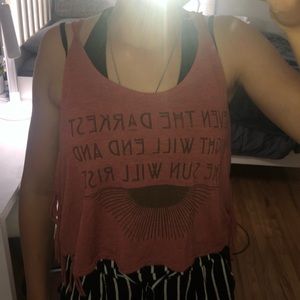 Graphic Tank Top (Crop top)